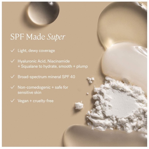 ILIA Super Serum Skin Tint SPF 40 Skincare Foundation - ST8 SHELA - Picture 8 of 9